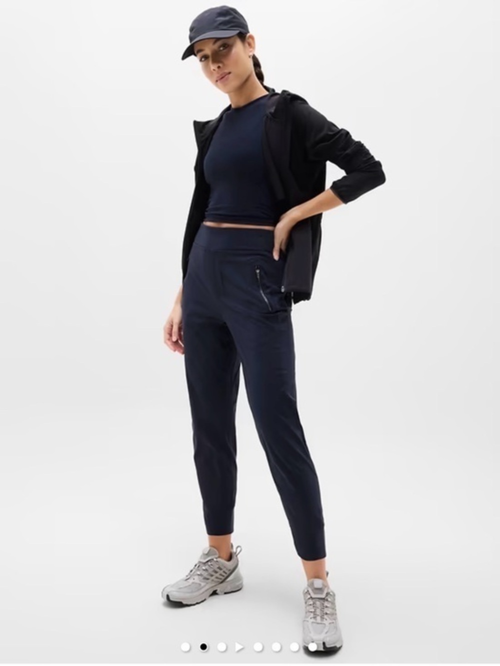 Athleta Trekkie North Jogger Pants Navy Blue 3X Plus Size NWT Gym Errands Basics